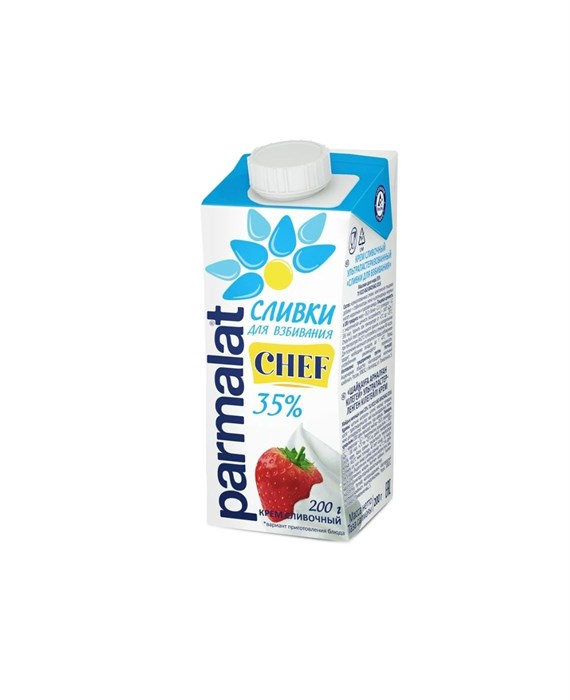 Сливки для взбивания "Пармалат" 35% 200мл 130477605 - фото 10169