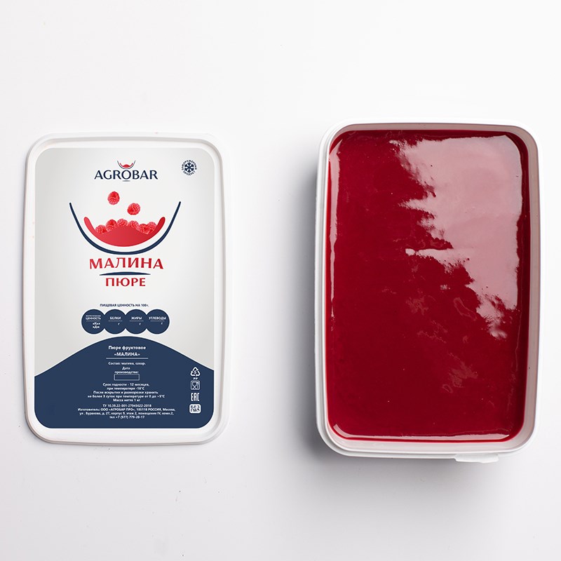 Замороженное пюре МАЛИНА 250гр Агробар 41811 - фото 14358