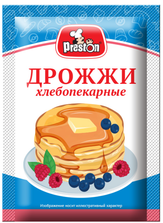 Дрожжи хлебопекарные 75г Preston 58494