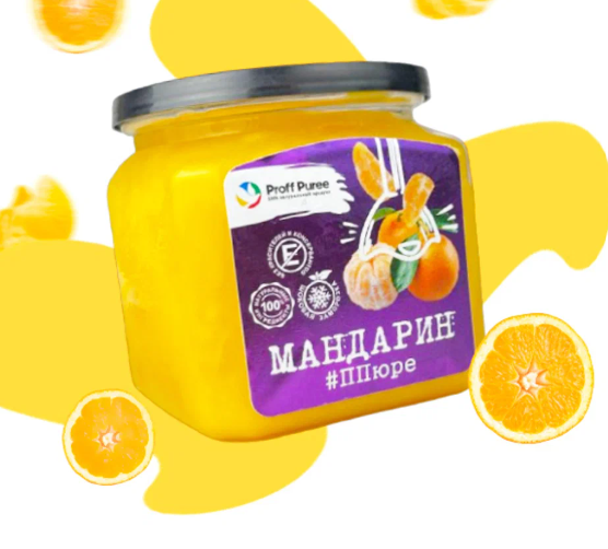 Замороженное пюре МАНДАРИН 500гр Proff Puree 42831