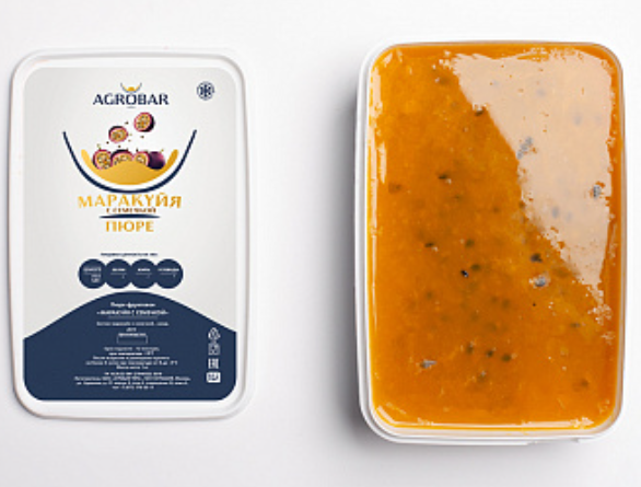 Замороженное пюре МАРАКУЙЯ С КОСТОЧКОЙ 250гр Агробар 42961
