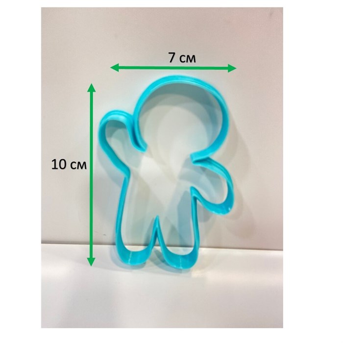 Вырубка пластиковая "Пряничный человек" 7 х 10 х 1 см 1130477638 - фото 5311