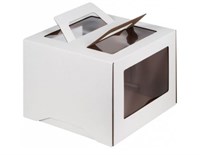 Коробка с окном и ручками 24х24х24см 76134