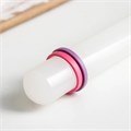 Скалка пластиковая с ограничителями, длина 21 см, диаметр 3 см 830315 - фото 10129 Скалка пластиковая с ограничителями, длина 21 см, диаметр 3 см 830315 - фото 10129