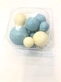 СФЕРЫ БЕЛО-ГОЛУБЫЕ из шоколадной глазури, набор, d=2.5, 3.8, 5 см 77333 - фото 10474