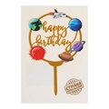 Топпер «happy birthday», космос 10х16см 6900912 - фото 10656