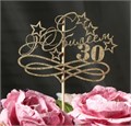 Топпер "С Юбилеем, 30!" золотой 11х8х15 см 3265097 - фото 10871 Топпер "С Юбилеем, 30!" золотой 11х8х15 см 3265097 - фото 10871