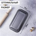 Форма для выпечки «Жаклин. Хлеб», 25×13×6 см, антипригарное покрытие, цвет чёрный 583805 - фото 11108
