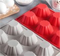Форма для выпечки «Пудинг», 29,5×17,5 см, 6 ячеек (7×7×4 см), цвет МИКС 630820 - фото 11127