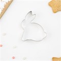 Форма для вырезания печенья  «Зайка», 7×5,5×2 см, цвет хромированный 3602727 - фото 11144