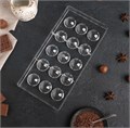 Форма для шоколада «Полусфера» d=3.5см, 28×14 см, 15 ячеек 392b6a1d-cfe1-4118-9b84-217d136e3e0d - фото 11356