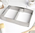 Форма раздвижная 15×25 - 27×48 см для выпечки кексов и тортов, с регулировкой размера 30477243 - фото 11440