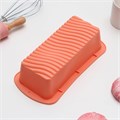 Форма силиконовая для выпечки «Хлеб. Полосы», 26×12,5×7 см, цвет персиковый 651937 - фото 11589