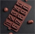 Форма силикон «Цифры», 20×11 см, 10 ячеек высота 4 см 4293912 - фото 11618