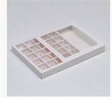 Коробка под 25 конфет, d22 h3,5см, ячейка d3,5 h3,5см, с окном 29354 - фото 13567