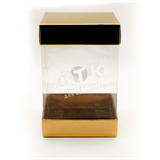 Коробка прозрачная 13х13х20 см ЗОЛОТО 555445 - фото 13610