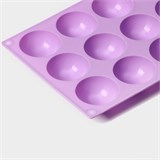 Форма «Полусфера»,  (d=4,9 см) силикон, 28×16,5×2,3 см, 15 ячеек 10391573 - фото 13619