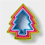 Формы для печенья новогодние  «Ёлочка», набор 5 шт, пластик, разноцветные 1147407 - фото 13771 Формы для печенья новогодние  «Ёлочка», набор 5 шт, пластик, разноцветные 1147407 - фото 13771