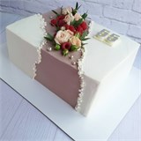 Белая усиленная подложка из ЛМДФ, диаметр 30х40см, прямоугольник, толщина 6мм 66792 - фото 13891