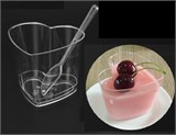Креманка пластиковая "Сердце" 145 мл, Размеры: 60*70*60 мм 76902 - фото 13983