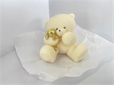 МИШКА ПУХЛЯШ С ЗАЙКОЙ ЗОЛОТОЙ из шоколадной глазури, h=7см, d=7см 76769 - фото 14017