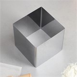 Форма из нерж. стали КВАДРАТ 14х14см, высота 10см 42351