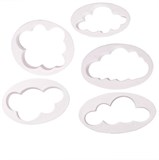 Набор вырубок пластик ОБЛАКА, 5 шт 2599228