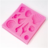 Молд силиконовый РАКУШКИ 10 микс 7х8см h1,5 см 133777