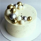 Сферы из шоколадной глазури "Набор ЗОЛОТОЙ", 100г, +-10г, 12 сфер, диаметр 2-5см 1006255