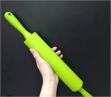 Скалка силиконовая с вращающимися ручками. 21см 3649075