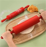 Скалка силиконовая с вращающимися ручками. 21см 3649075