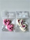 Сердца из шоколадной глазури, 30 х 10 мм 2 шт, вес до 10 г . МИКС 30477522