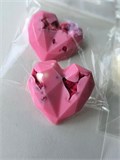 Сердца из шоколадной глазури, 30 х 10 мм 2 шт, вес до 10 г . МИКС 30477522