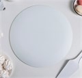 Блюдце стеклянное «Белое» d30см, с пластик. лопаткой 2846513 - фото 4822