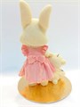 Зайчик РОЗОВЫЙ с мишкой, из шоколадной глазури, высота 11 см, диаметр 7 см 76472 - фото 5649