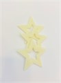 ЗВЕЗДА из шоколадной глазури БЕЛАЯ d=5см 77320 - фото 5664