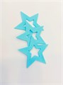 ЗВЕЗДА из шоколадной глазури ГОЛУБАЯ d=5см 77322 - фото 5667