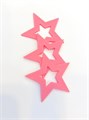 ЗВЕЗДА из шоколадной глазури РОЗОВАЯ d=5см 77321 - фото 5673