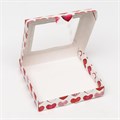 Коробка 16х16х3см "Сердечки" складная d9410011-da8e-498d-802b-0f0221a2c0aa - фото 6213