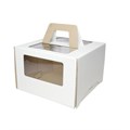 Коробка для торта С ОКНОМ И РУЧКАМИ 28х28х20см 76704 - фото 6434