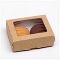 Коробка с окном крафт 10х8х3,5см 5383260 - фото 6649