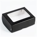 Коробочка ЧЁРНАЯ 10х8х3,5см
 4439915 - фото 6672