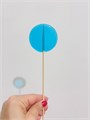Леденец из изомальта "КРУГ СИНИЙ", на шпажке, d=5см, 10-15г, h=15-20см 77617 - фото 6987