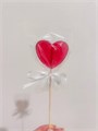Леденец из изомальта "СЕРДЦЕ КРАСНОЕ", на шпажке, d=5см, 10-15г, h=15-20см 77643 - фото 7001