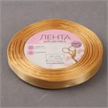 Лента атласная, 10мм×23±1м, цвет золотисто-бежевый 1218208 - фото 7023