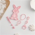 Набор печатей для марципана и теста «Зайчик», 4 шт, 10,5×5×0,5 см 30477022 - фото 8036