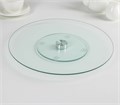 Подставка для торта вращающаяся d=32 см, стекло 1525378 - фото 8919