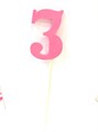РОЗОВАЯ большая цифра "3" из шоколадной глазури 30477496 - фото 9329