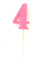 РОЗОВАЯ большая цифра "4" из шоколадной глазури 30477497 - фото 9331