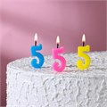 Свеча в торт на шпажке, цифра 5, СИНЯЯ, 4.5х2.5см 1315dba0-6d0f-4a35-b811-536564995e44 - фото 9486